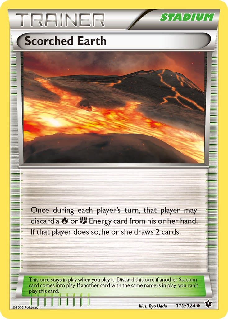 Scorched Earth — Fates Collide Pokémon card