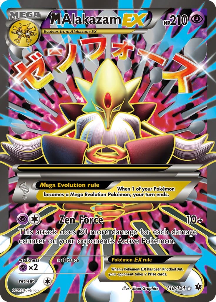 M Alakazam Ex — Fates Collide Pokémon card