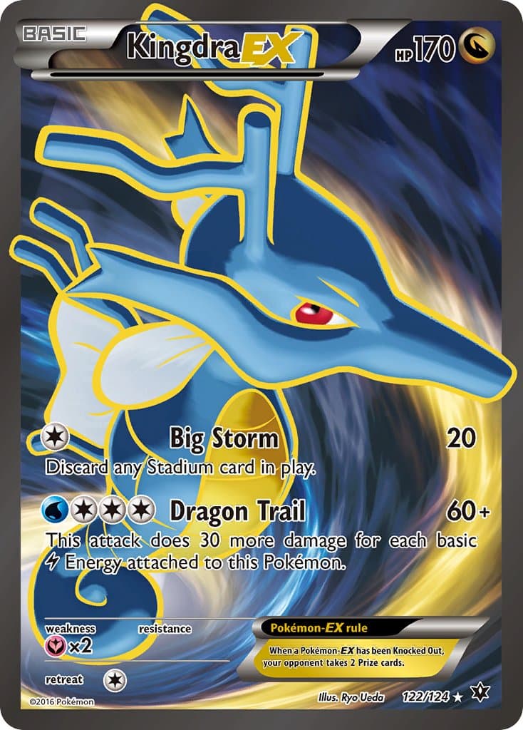 Kingdra Ex — Fates Collide Pokémon card