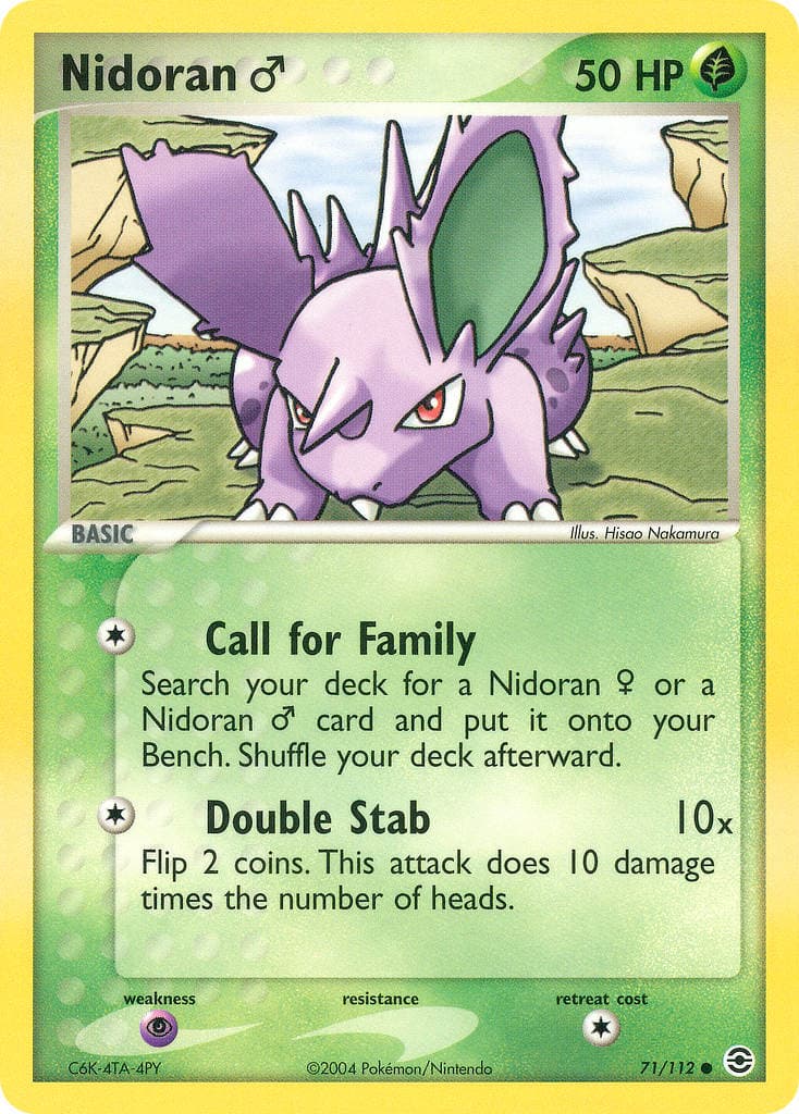 Nidoran M — Firered Leafgreen Pokémon card