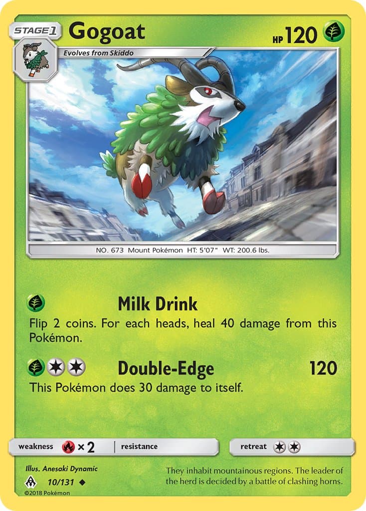 Gogoat — Forbidden Light Pokémon card