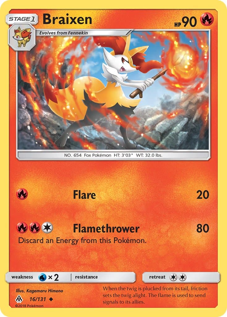 Braixen — Forbidden Light