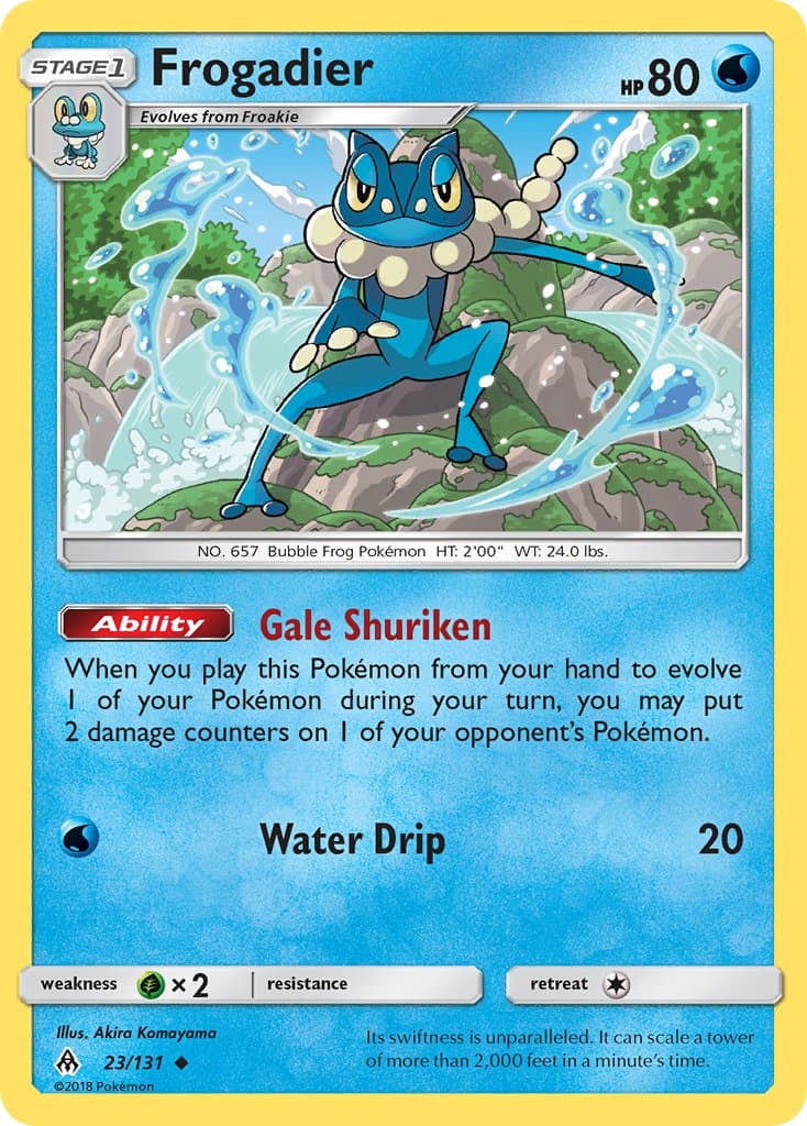 Frogadier — Forbidden Light Pokémon card