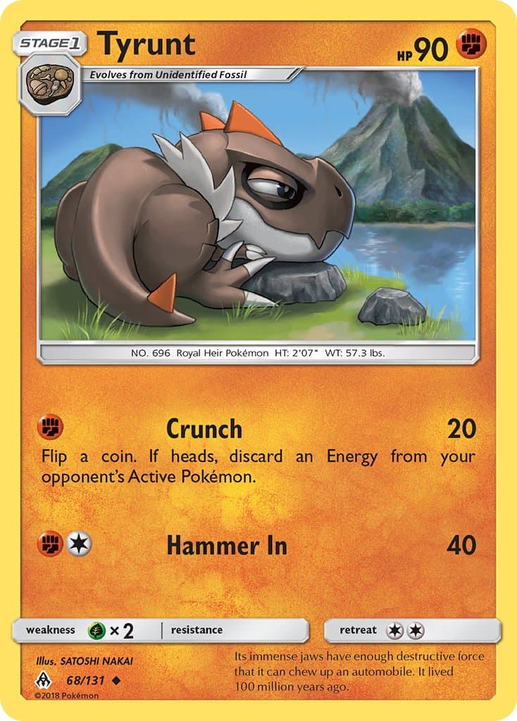 Tyrunt — Forbidden Light Pokémon card