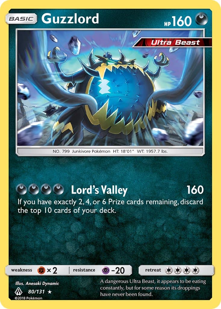 Guzzlord — Forbidden Light Pokémon card