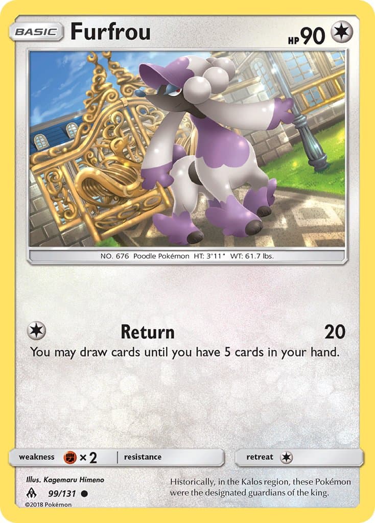 Furfrou — Forbidden Light Pokémon card
