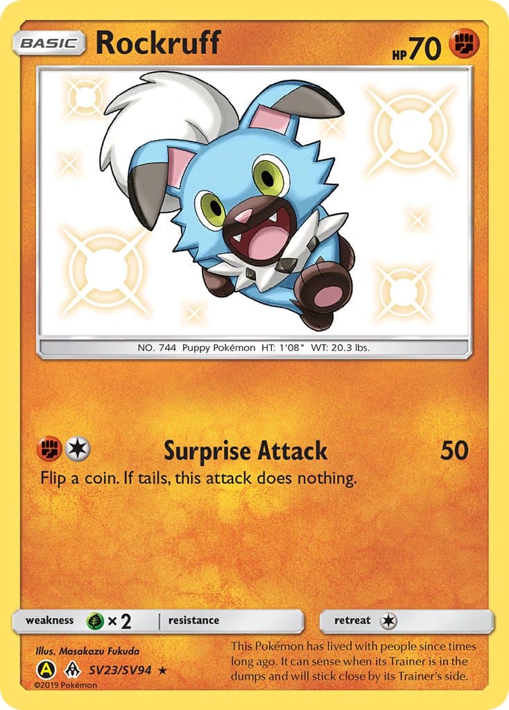 Rockruff Yaa 023ya — Forbidden Light Pokémon card