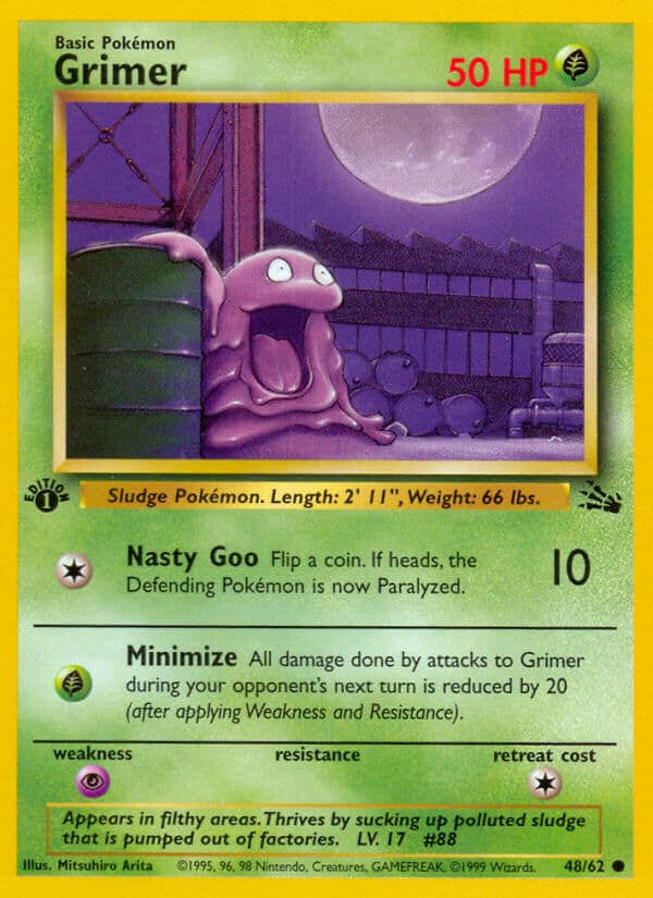 Grimer — Fossil Pokémon card
