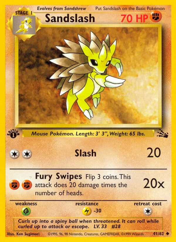 Sandslash — Fossil