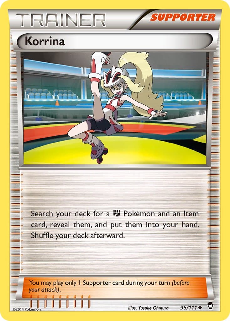 Korrina — Furious Fists Pokémon card
