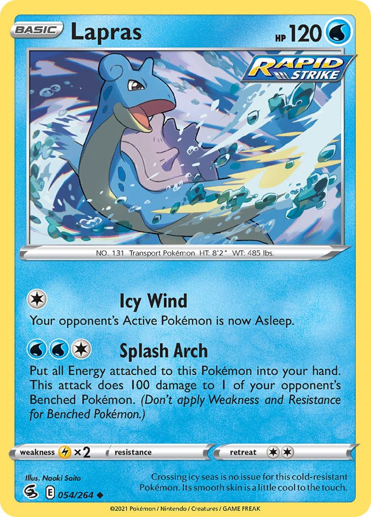 Lapras — Fusion Strike Pokémon card