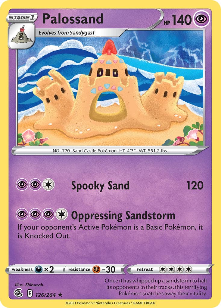 Palossand — Fusion Strike Pokémon card