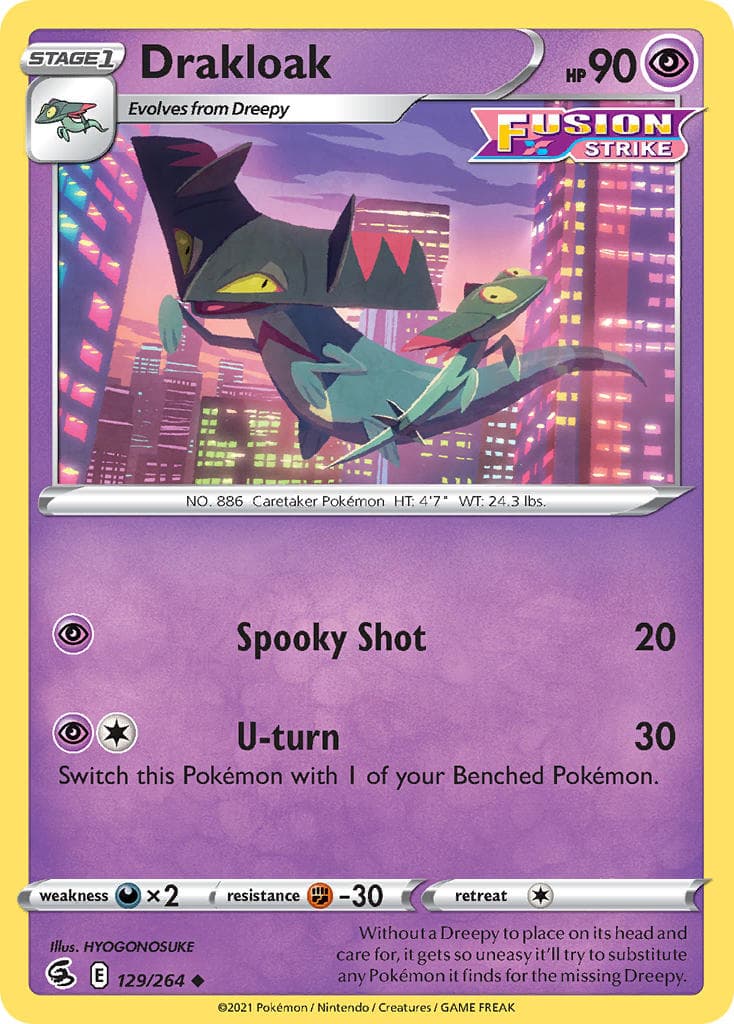 Drakloak — Fusion Strike Pokémon card