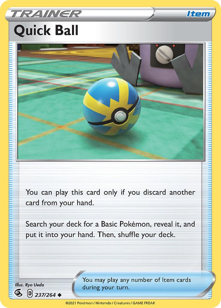 Quick Ball — Fusion Strike Pokémon card