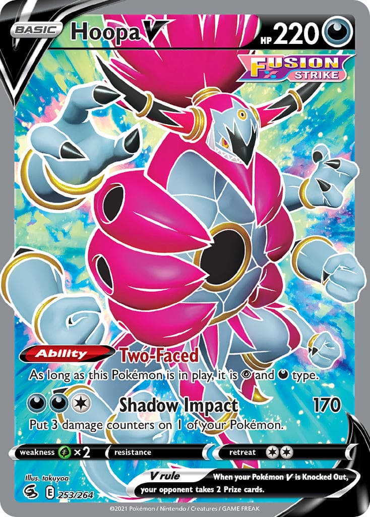 Hoopa V — Fusion Strike Pokémon card