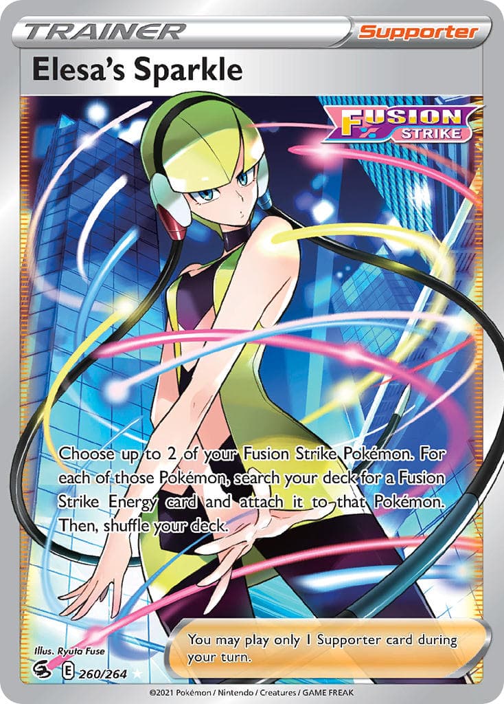 Elesas Sparkle — Fusion Strike Pokémon card