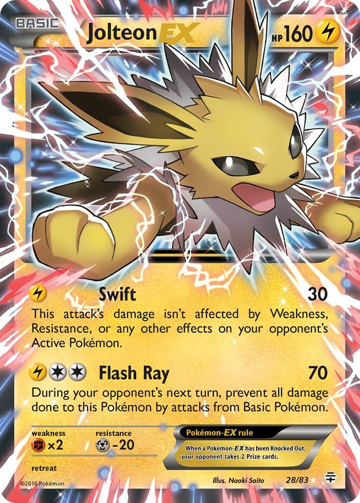 Jolteon Ex — Generations Pokémon card