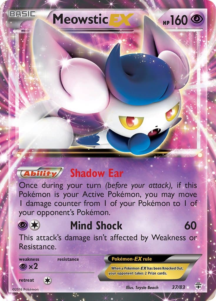 Meowstic Ex — Generations Pokémon card