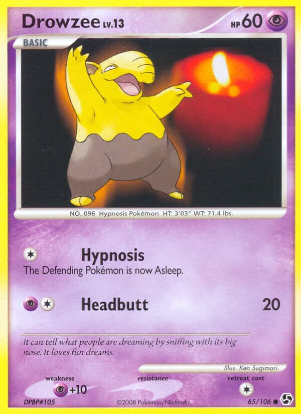 Drowzee — Great Encounters Pokémon card