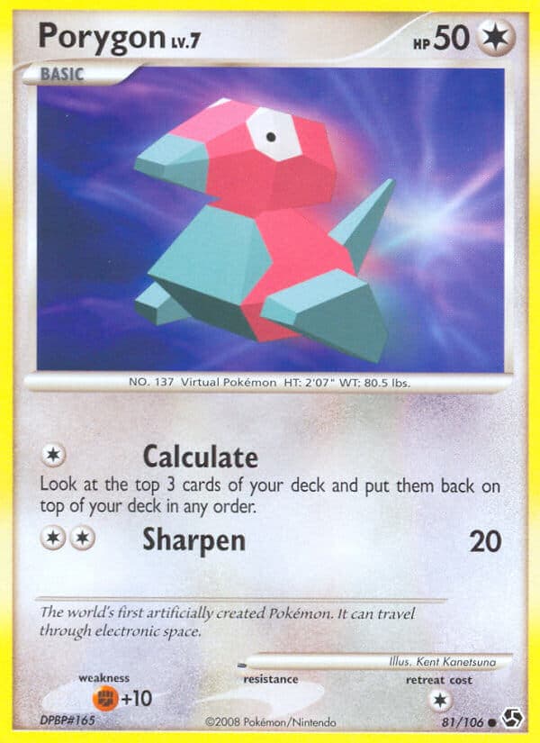 Porygon — Great Encounters Pokémon card