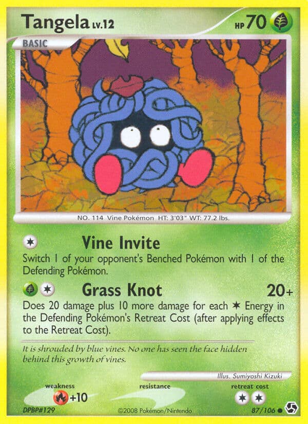 Tangela — Great Encounters Pokémon card