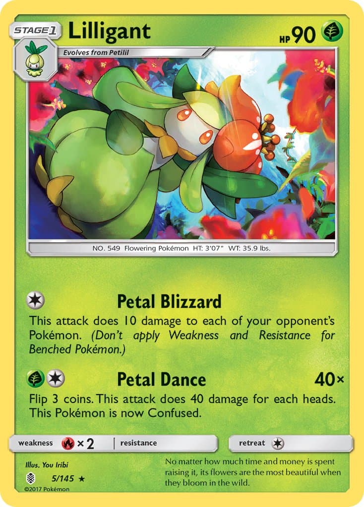 Lilligant — Guardians Rising Pokémon card