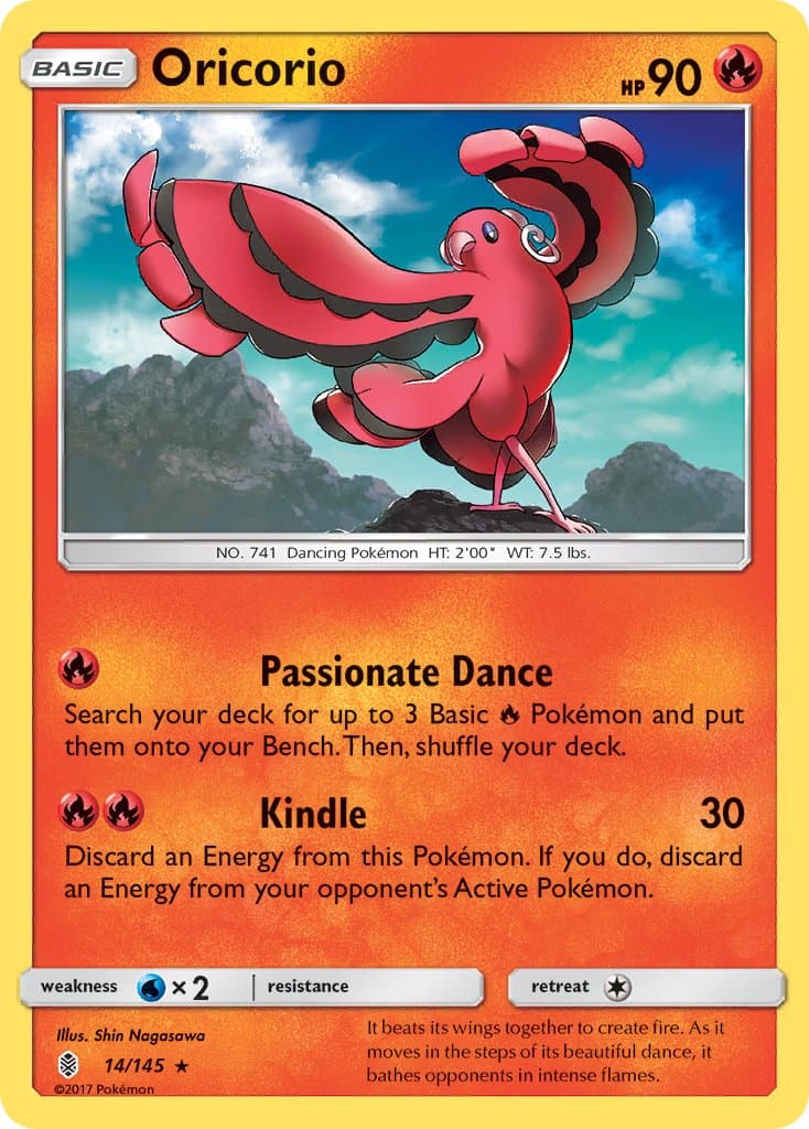 Oricorio — Guardians Rising Pokémon card