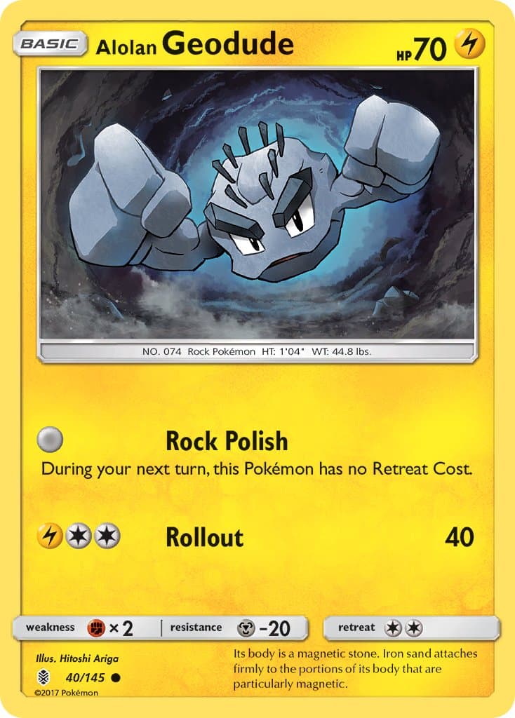 Alolan Geodude — Guardians Rising Pokémon card