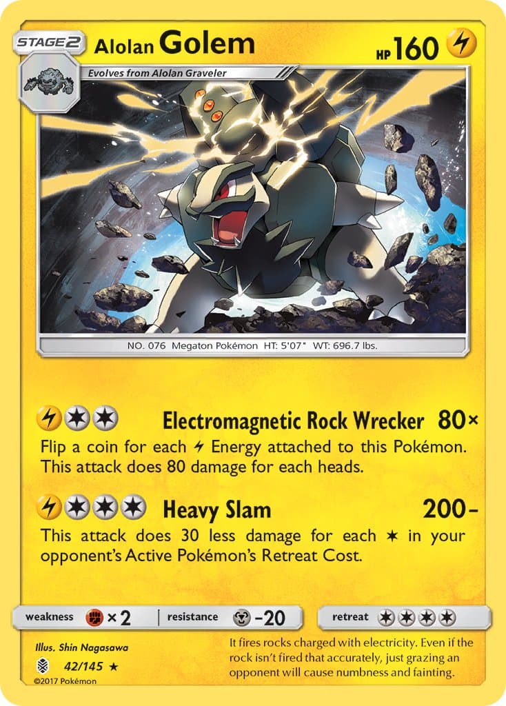 Alolan Golem — Guardians Rising