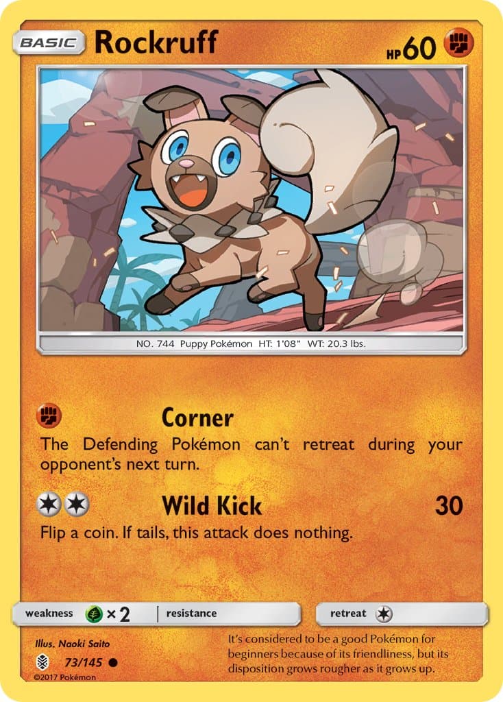 Rockruff — Guardians Rising Pokémon card