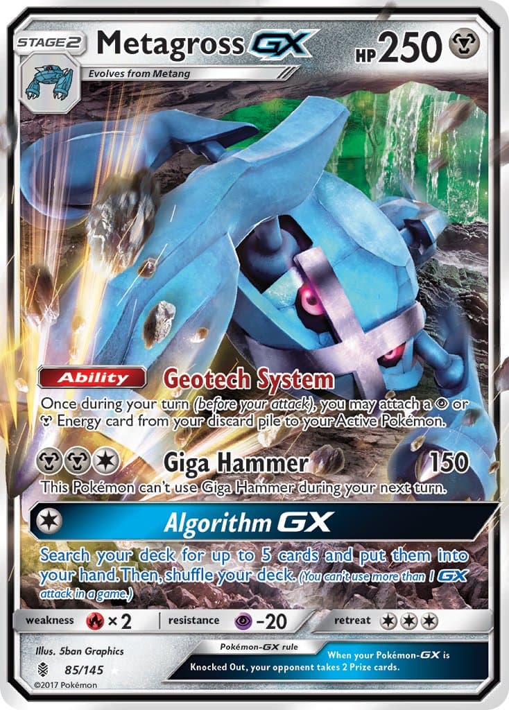 Metagross Gx — Guardians Rising Pokémon card