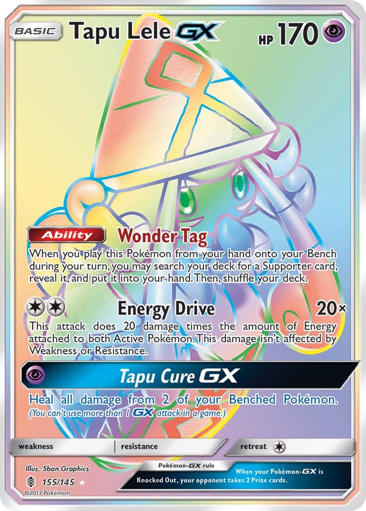 Tapu Lele Gx — Guardians Rising Pokémon card