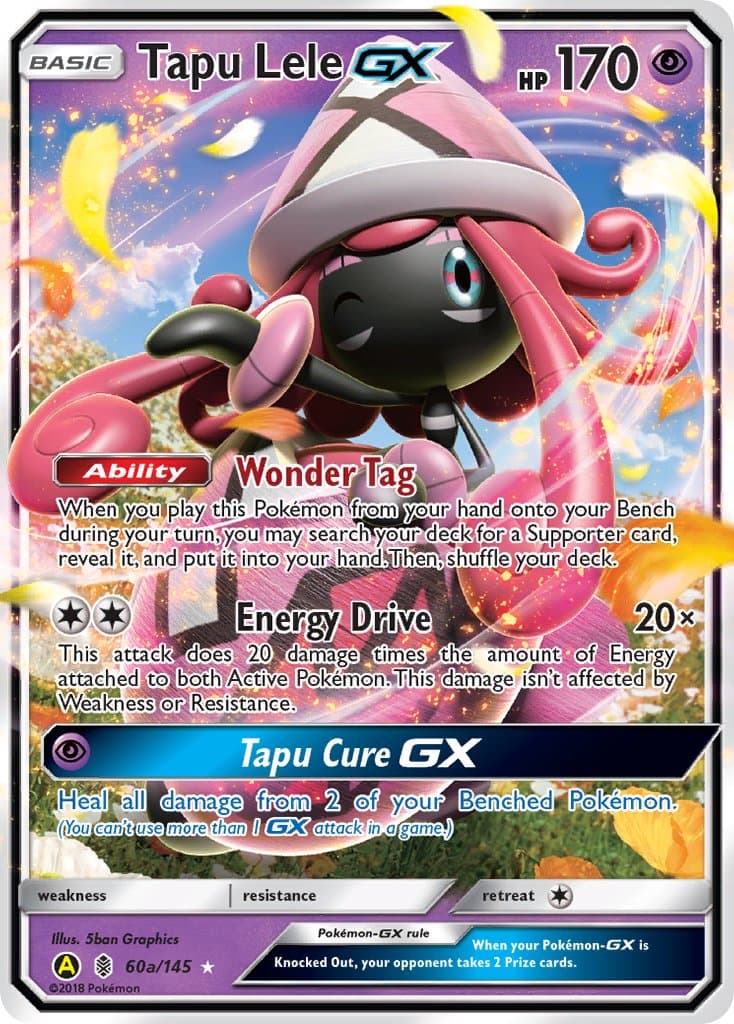 Tapu Lele Gx Yaa — Guardians Rising Pokémon card