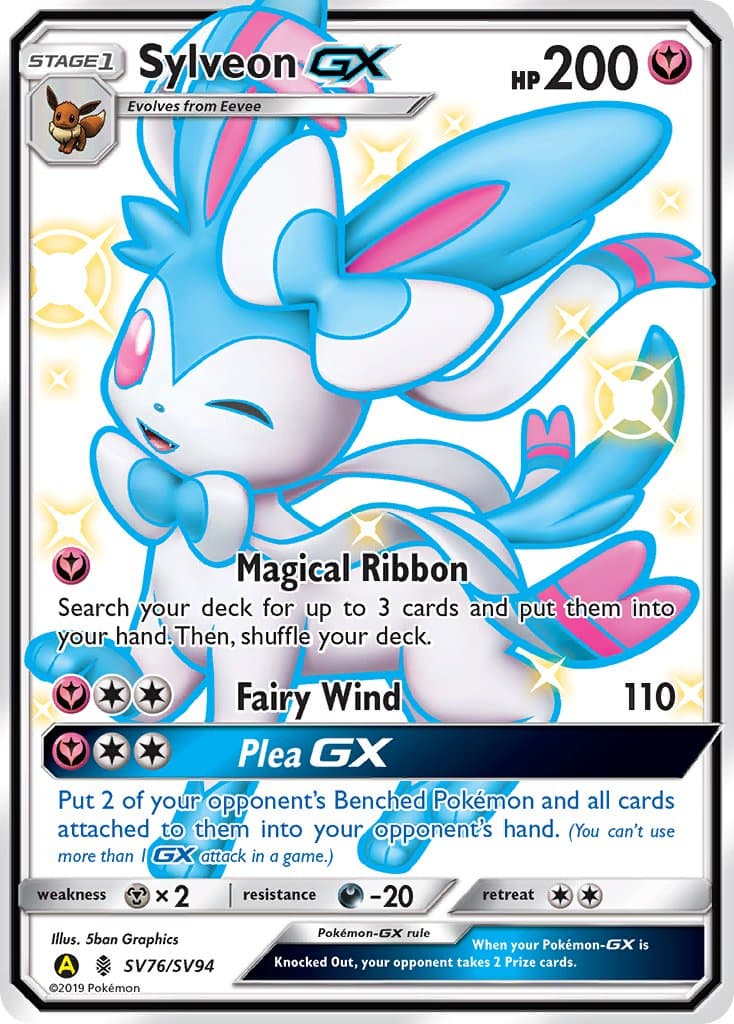 Sylveon Gx Yaa 076ya — Guardians Rising Pokémon card