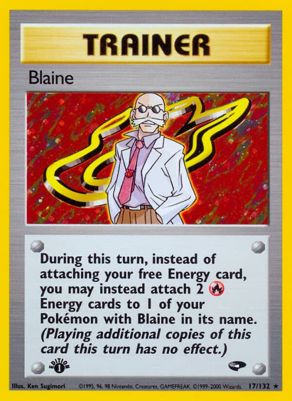 Blaine — Gym Challenge Pokémon card