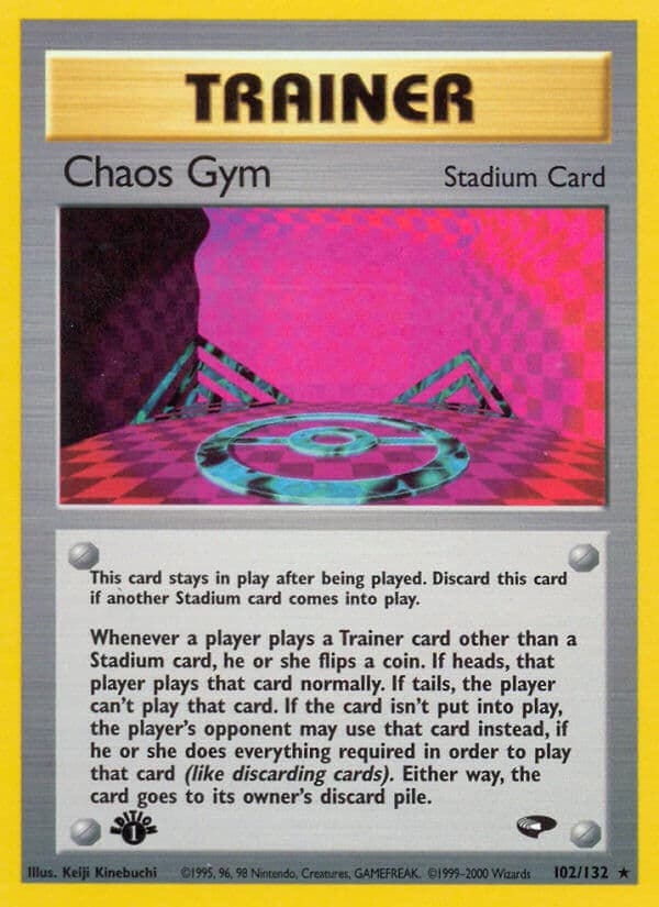 Chaos Gym — Gym Challenge Pokémon card