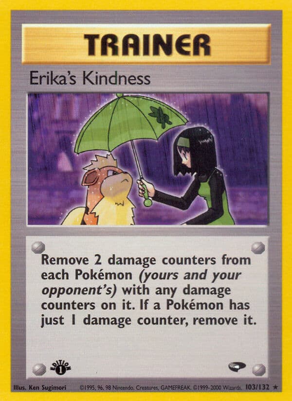 Erikas Kindness — Gym Challenge Pokémon card