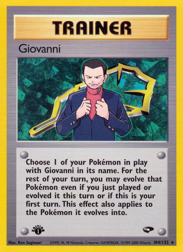 Giovanni — Gym Challenge Pokémon card