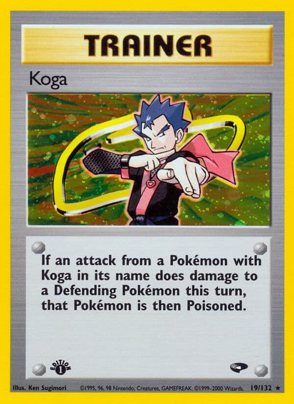 Koga — Gym Challenge Pokémon card