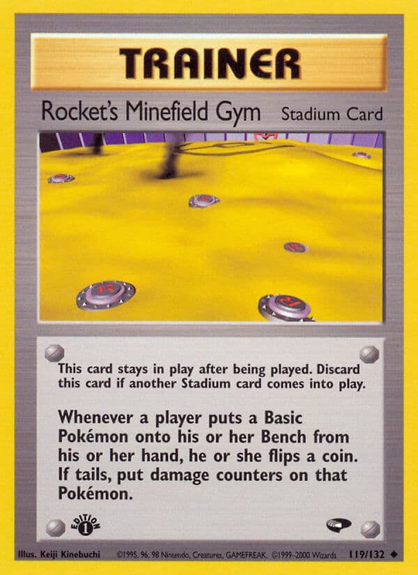 Rockets Minefield Gym — Gym Challenge Pokémon card