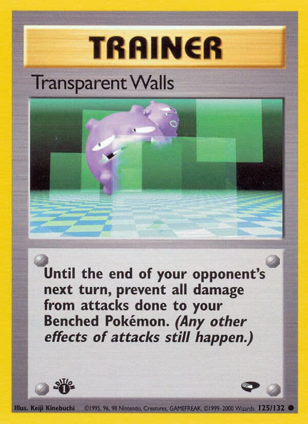 Transparent Walls — Gym Challenge Pokémon card