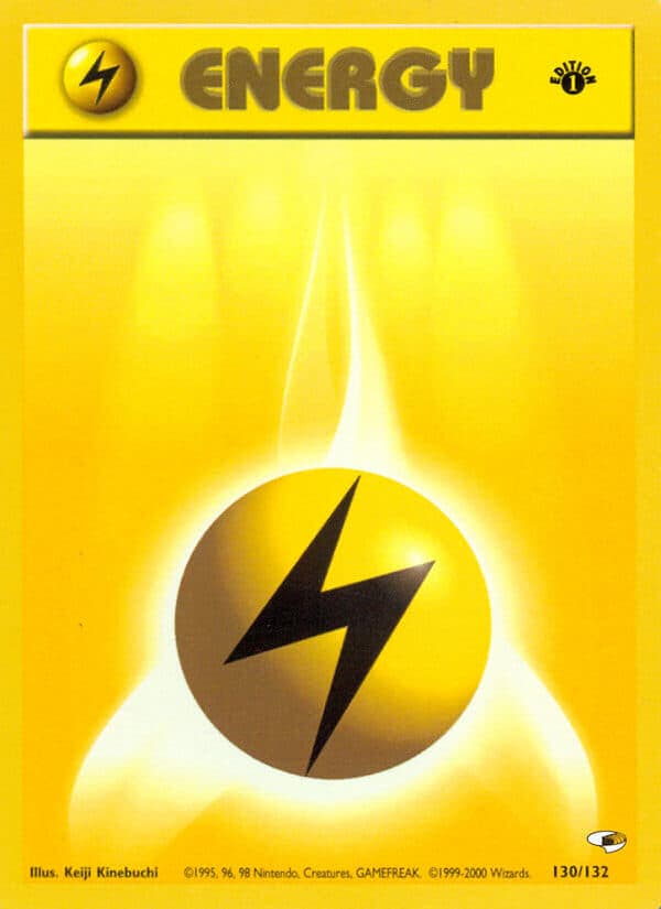 Lightning Energy — Gym Heroes Pokémon card