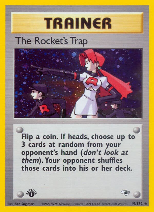 The Rockets Trap — Gym Heroes Pokémon card