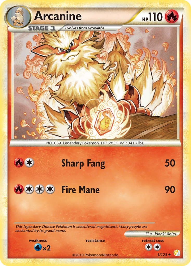 Arcanine — Heartgold Soulsilver