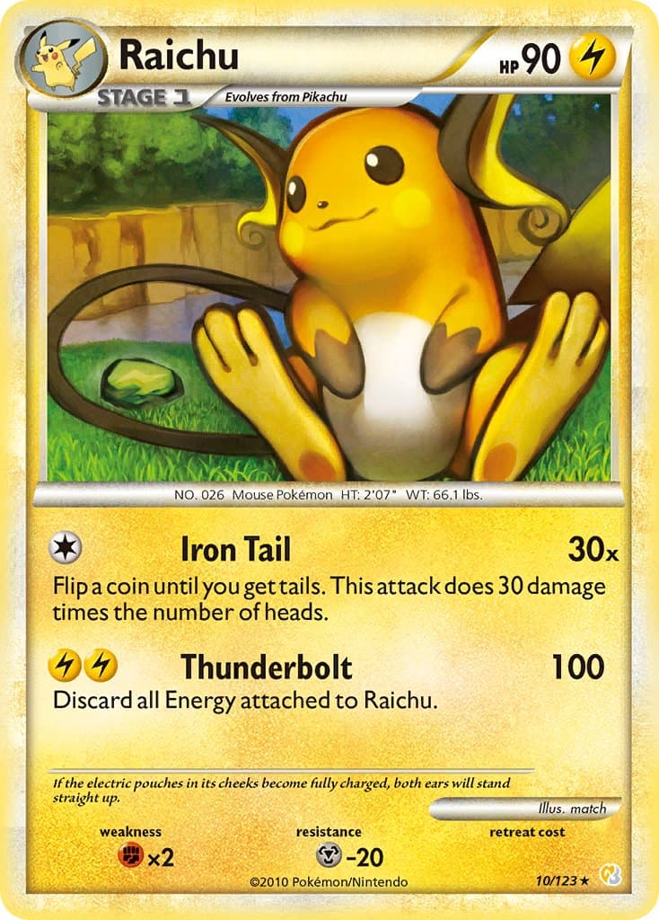 Raichu — Heartgold Soulsilver