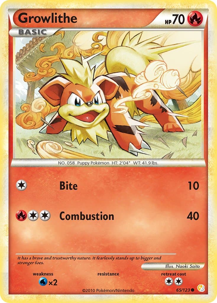 Growlithe — Heartgold Soulsilver