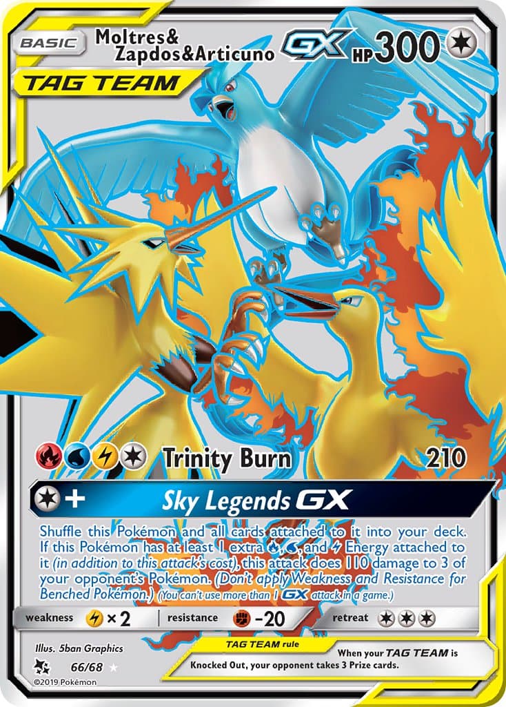 Moltres Zapdos Articuno Gx — Hidden Fates