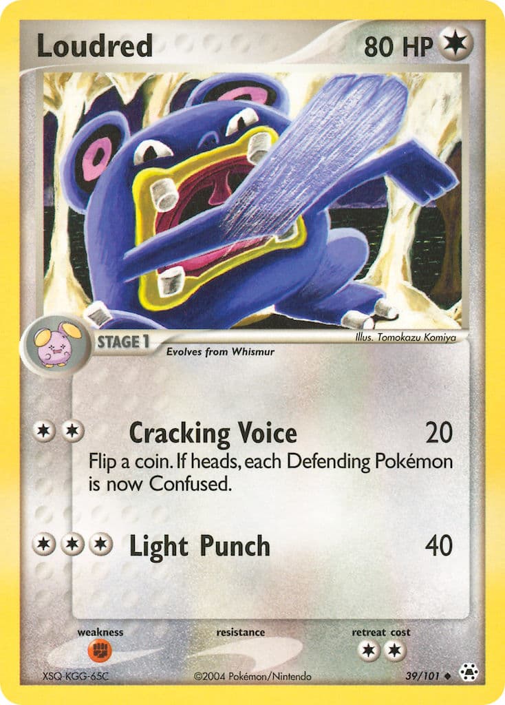 Loudred — Hidden Legends Pokémon card