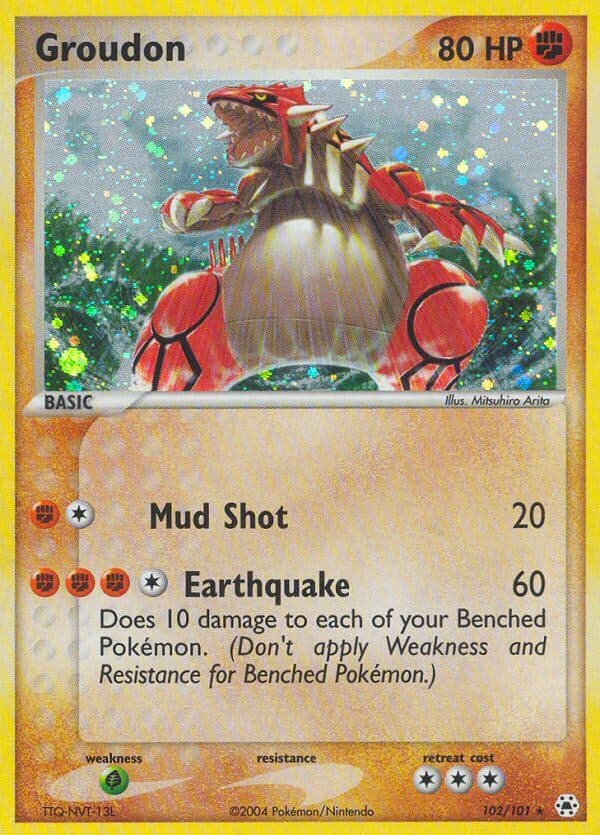 Groudon — Hidden Legends Pokémon card