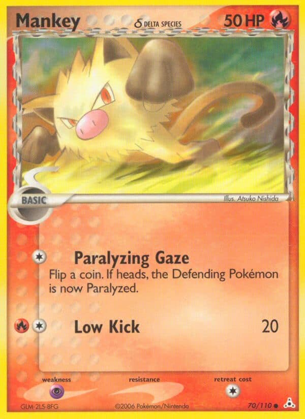 Mankey Delta — Holon Phantoms Pokémon card